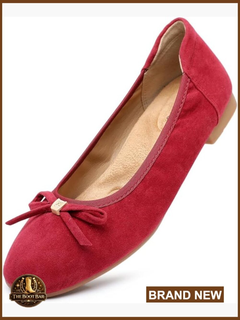 Classic Round Toe Ballet Flats with Arch Support Memory Foam Insole Non-Slip